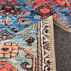 Flatvevd teppe - Mardin (rød/blå)