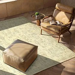 Flatvevd teppe - Noura (beige)