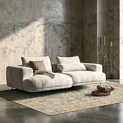 Flatvevd teppe - Yara (beige)
