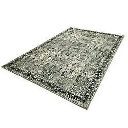 Flatvevd teppe - Yasirah (blå/grønn)