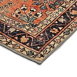 Flatvevd teppe - Yasirah (oransje)
