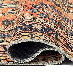 Flatvevd teppe - Yasirah (oransje)
