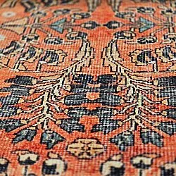 Flatvevd teppe - Yasirah (oransje)