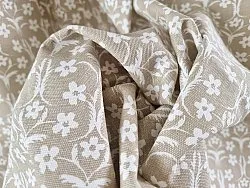 Gardiner - Bomullsgardin Ella (beige)
