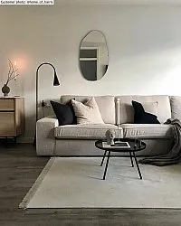 Wilton-teppe - Art Silk (lysegrå/beige)