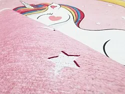 Barneteppe - Magical Unicorn (rosa)