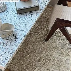 Ullteppe - Aliste Wool Shaggy (alabaster gleam)