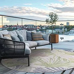 Runde tepper - Indoor/Outdoor Havana (cream/multi)