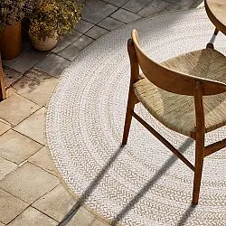 Rundt teppe - Indoor/Outdoor Angus (natur)