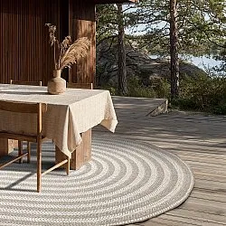 Ovalt teppe - Indoor/outdoor Leander (beige)