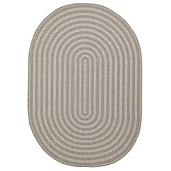 Ovalt teppe - Indoor/outdoor Leander (beige)
