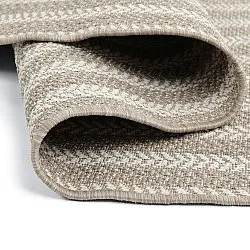 Ovalt teppe - Indoor/outdoor Leander (beige)
