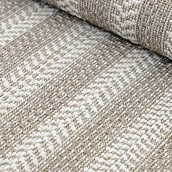 Ovalt teppe - Indoor/outdoor Leander (beige)