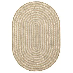 Ovalt teppe - Indoor/outdoor Leander (natur)