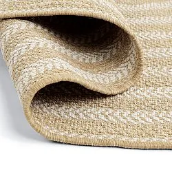 Ovalt teppe - Indoor/outdoor Leander (natur)
