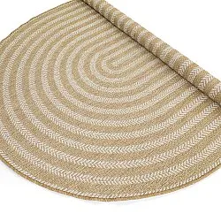Ovalt teppe - Indoor/outdoor Leander (natur)
