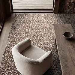 Innendørs/Utendørs tepper - Orta Wool Look (brun)