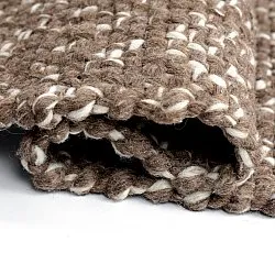 Innendørs/Utendørs tepper - Orta Wool Look (brun)