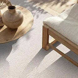 Innendørs/Utendørs tepper - Orta Wool Look (krem)