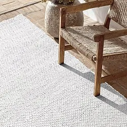 Innendørs/Utendørs tepper - Orta Wool Look (lys grå)