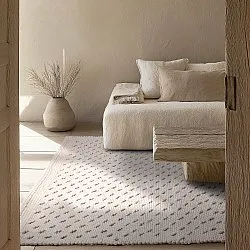 Innendørs/Utendørs tepper - Todi Wool Look (krem)