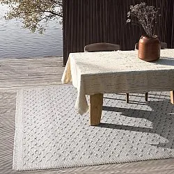 Innendørs/Utendørs tepper - Todi Wool Look (grå/beige)