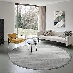 Runde tepper - Indoor/Outdoor Kendall (cream/grå)