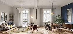 Wilton-teppe - Olympia (beige/brun)