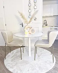 Runde tepper - Frutillar (offwhite)