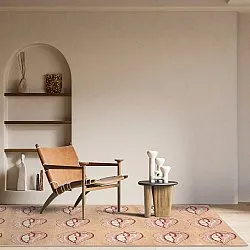 Wilton-teppe - Avery (beige/rosa)