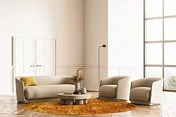 Runde tepper - Cosy (ocher)