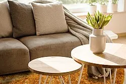 Runde tepper - Cosy (ocher)