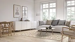 Wilton-teppe - Ember (beige/offwhite)