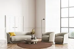 Runde tepper - Hamilton (Deep Taupe)