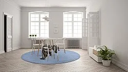 Runde tepper - Hamilton (Faded Denim)