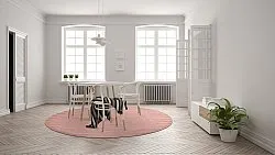 Runde tepper - Hamilton (Coral Pink)