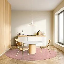Runde tepper - Hamilton (Coral Pink)