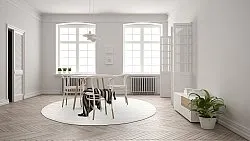 Runde tepper - Hamilton (hvit)