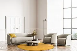 Runde tepper - Hamilton (Saffron)