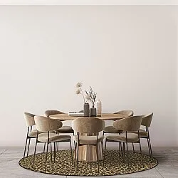 Runde tepper - Leopard (brun)