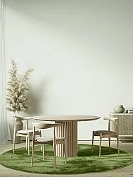 Runde tepper - Aranga Super Soft Fur (olivengrønn)