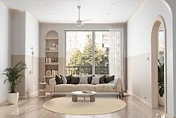 Runde tepper (sisal) - Agave (taupe)