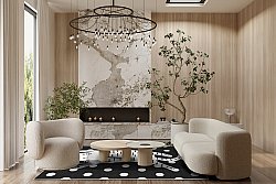 Barneteppe - Sleepy Kitten (multi)