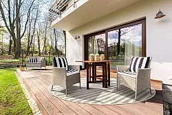 Runde tepper - Indoor/Outdoor Baldwin (cream/beige)