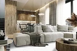 Wilton-teppe - Zebra boarder (svart/hvit)
