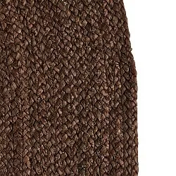 Rund jutematte - Amasia (brun)