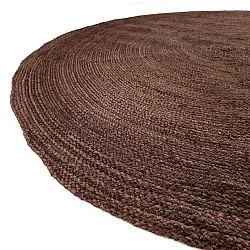 Rund jutematte - Amasia (kaffe)