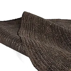 Rund jutematte - Amasia (mørk taupe)