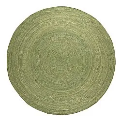 Rund jutematte - Amasia (oliven)
