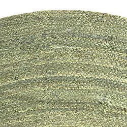 Rund jutematte - Amasia (oliven)